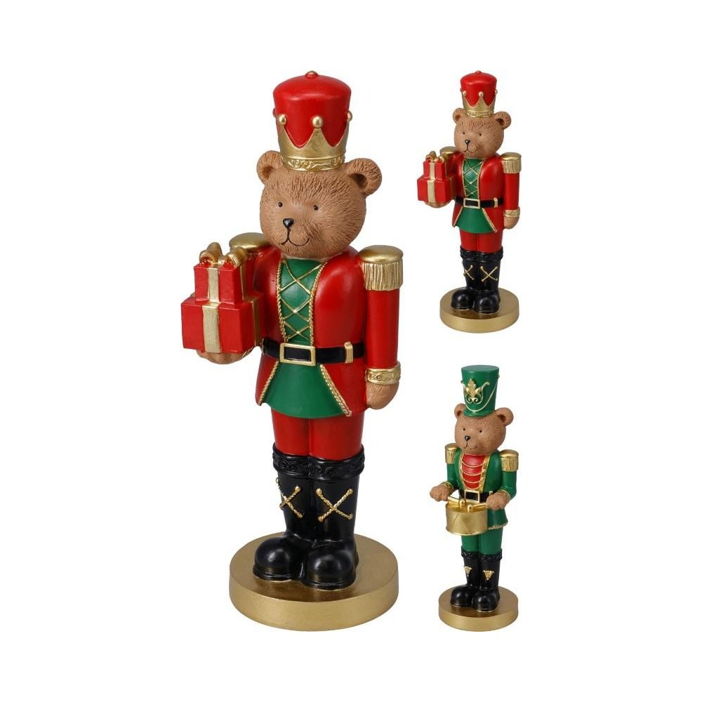 ORSO SOLDATINO NATALIZIO H.28 2 ASSORTITI
